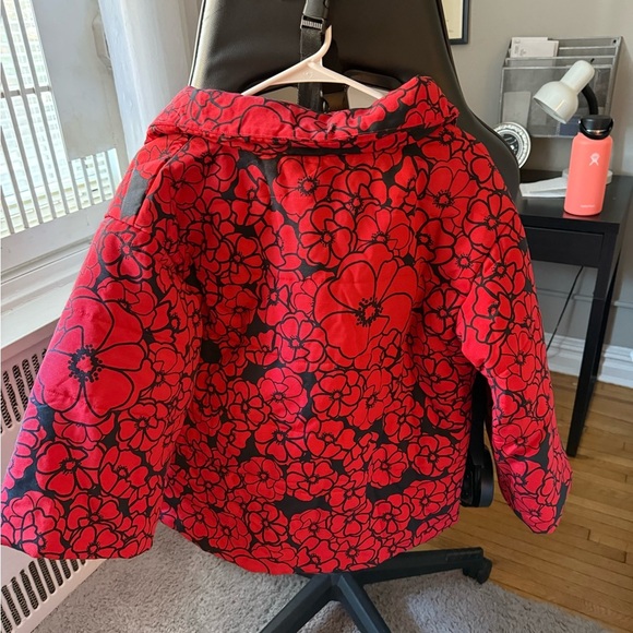 Floral Red Women's Jacket - Picture 3 of 3